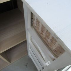 白い棚　60×30×75の画像