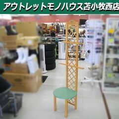 棚付き木製イーゼル 看板 POP 店舗什器 パネル ボード イー...