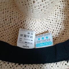 子ども用麦わら帽子の画像