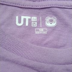 ユニクロＴシャツ　あつまれどうぶつの森　パープル120の画像