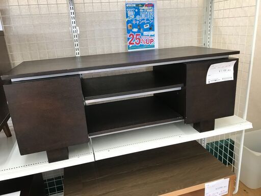 ★ジモティ割あり★  TV台 こげ茶 H42×W105×D45 クリーニング済み KJ2392