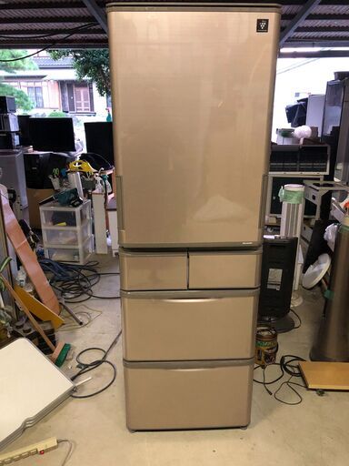 美品【2022年製】SHARP 5ドア冷蔵庫 SJ-X416J-T 412Ｌ/プラズマクラスター