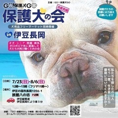 8月19日保護犬の為のフリーマーケット&保護犬の会