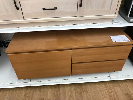 ★ジモティ割あり★  TV台 木目調 H46×W111.5×D45 クリーニング済み KJ2396