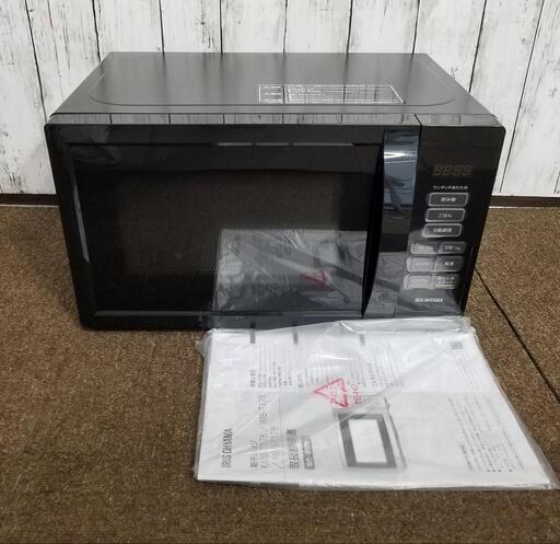 【未使用に近い】アイリスオーヤマ 電子レンジ 17L 2023年製品❗PMB-T178-B ブラック