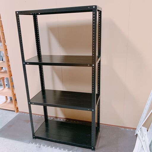 543 スチールラック ラック ブラック 黒 家具 事務用品