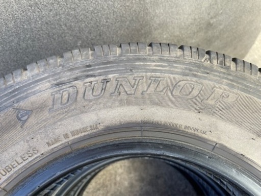 はめ替え工賃込み！ダンロップ145/80R12 80/78N LT中古4本セット！19年製 軽トラ、軽バンなど貨物用