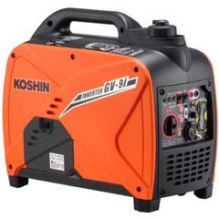 工進(KOSHIN) インバーター 正弦波 発電機 (定格出力0.9kVA) GV-9i 超低騒音型 防災用 
