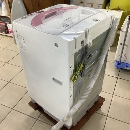 SHARP  シャープ　洗濯機　ES-GE6A-P  2016年製  6㎏