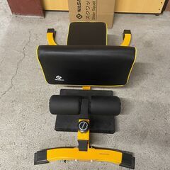 【美品】WASAI スクワットベンチ イエロー×ブラック 筋トレ...