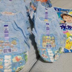 水遊びオムツ(パンツ)10枚 青