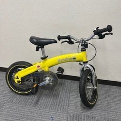子ども用自転車　美品　イエローの画像