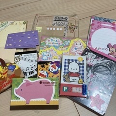 子供向きメモ用紙、お手紙セットなど