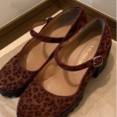 豹柄　厚底パンプス　ウィゴー　24.5くらい