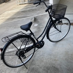 自転車　黒　メイクマンの画像