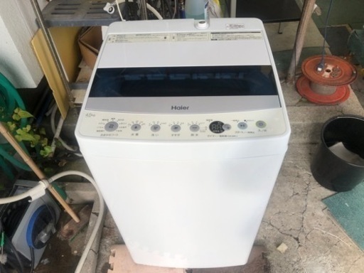 【リサイクルサービス八光】2021年製　ハイアール　全自動洗濯機 4.5kg　JW-C45D W