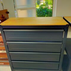 IKEA　引出し付きアイランドキッチン　キッチンカウンター　NO1022