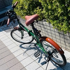 人気 20インチ 折りたたみ 自転車 ACE BUDDYシマノ 6段変速 専用鍵