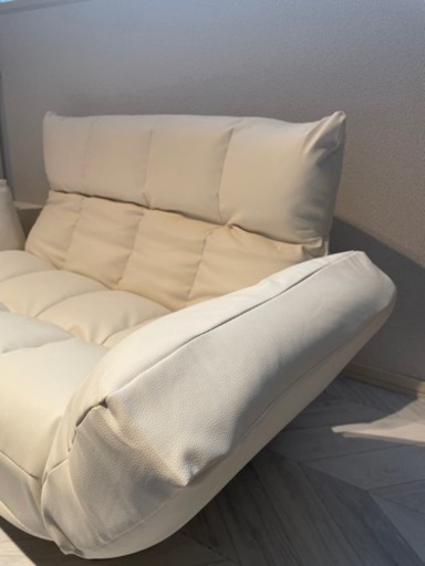 【美品】2人がけローソファー