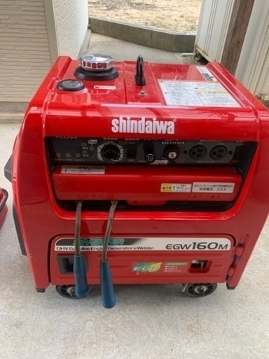 防音型エンジン発電機兼溶接機　160A shindaiwa やまびこ