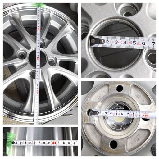 美品 ウェッズ ヴェルヴァ エフィー WEDS VELVA FE 14インチホイール
