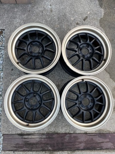 ステルスレーシング　ホイール4本　4穴15インチ7j+35