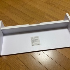 【商談中0円あげます】ノートパソコン収納/モニター台】机上も電源ケーブルもスッキリ白/サンワサプライ/usedの画像