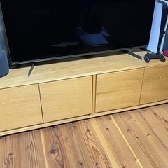 無印良品 テレビボード オーク材 スタッキングキャビネット