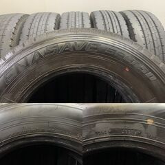 DUNLOP SPLT 50 205/80R17.5 120/118L LT 17.5インチ ライトトラック用 夏タイヤ 6本 19年製 バリ溝 シビリアン ローザ等　(TH810) クレジットカード QRコード決済可能