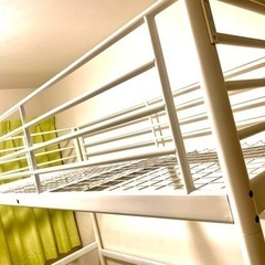 『お相手決まりました』IKEA ロフトベッド ホワイトの画像