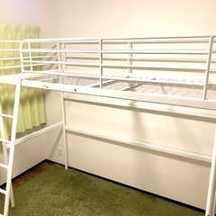 『お相手決まりました』IKEA ロフトベッド ホワイトの画像