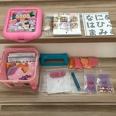 アクアビーズ　余りビーズや道具など