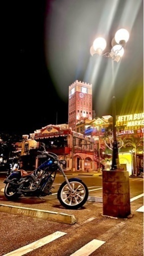 アメリカン1300cc VT1300 ロングフォーク