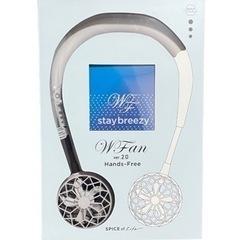 SPICE OF LIFE ダブルファン ver.2.0 WFan ハンズフリー 携帯扇風機 ポータブル 首掛け 充電式 ミニ扇風機 通勤 通学 アウトドア フェスの画像
