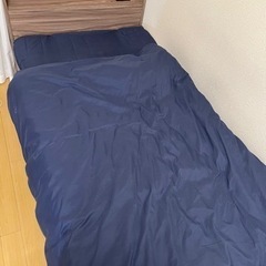 シングルベッド ダークブラウン の画像