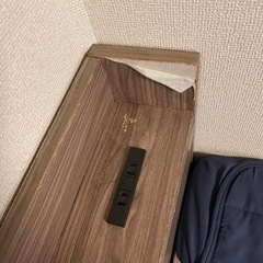 シングルベッド ダークブラウン の画像