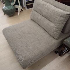 座面汚れあるため処分 ソファー カウチソファ 座椅子 マットレスの画像