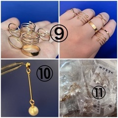 ヘアアクセ、アクセサリー100点以上大量セットの画像