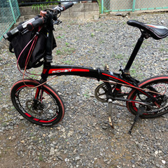 折りたたみ自転車20インチの画像