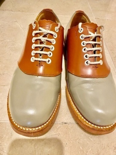 【売却済】【リーガル】【中敷とシューツリー付き】サドルシューズ　23.5㎝