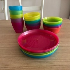 イケア プラスチック 食器 セット    22点