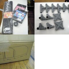 開封未組立品 南榮工業 サイクルハウス 2台用 グレー パイプ車庫 物置 自転車置き場 収納倉庫 札幌市 厚別店の画像