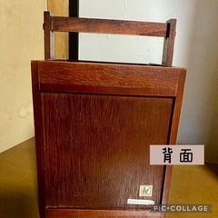引き出し付き小物入れ　鏡付き小物入れの画像