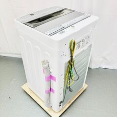 Haier ハイアール 5.5kg 洗濯機 JW-AE55 2022年製 一人暮らし 小型 ホワイト シルバー 高年式 / C【01】の画像
