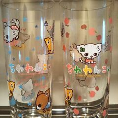 ちわわんこグラス2個セット