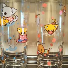 ちわわんこグラス2個セットの画像