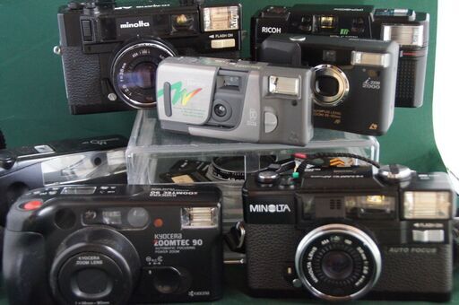 おそらく稼働する　minolta　AFなど7台　　コンパクトセットB