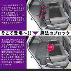 プリウスα用ラゲッジ フラットブロック　車中泊などに。の画像