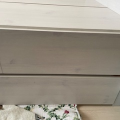 ベッド/収納付きベッド/白の画像