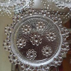 (最終価格)涼しげな硝子のコースター　５客の画像